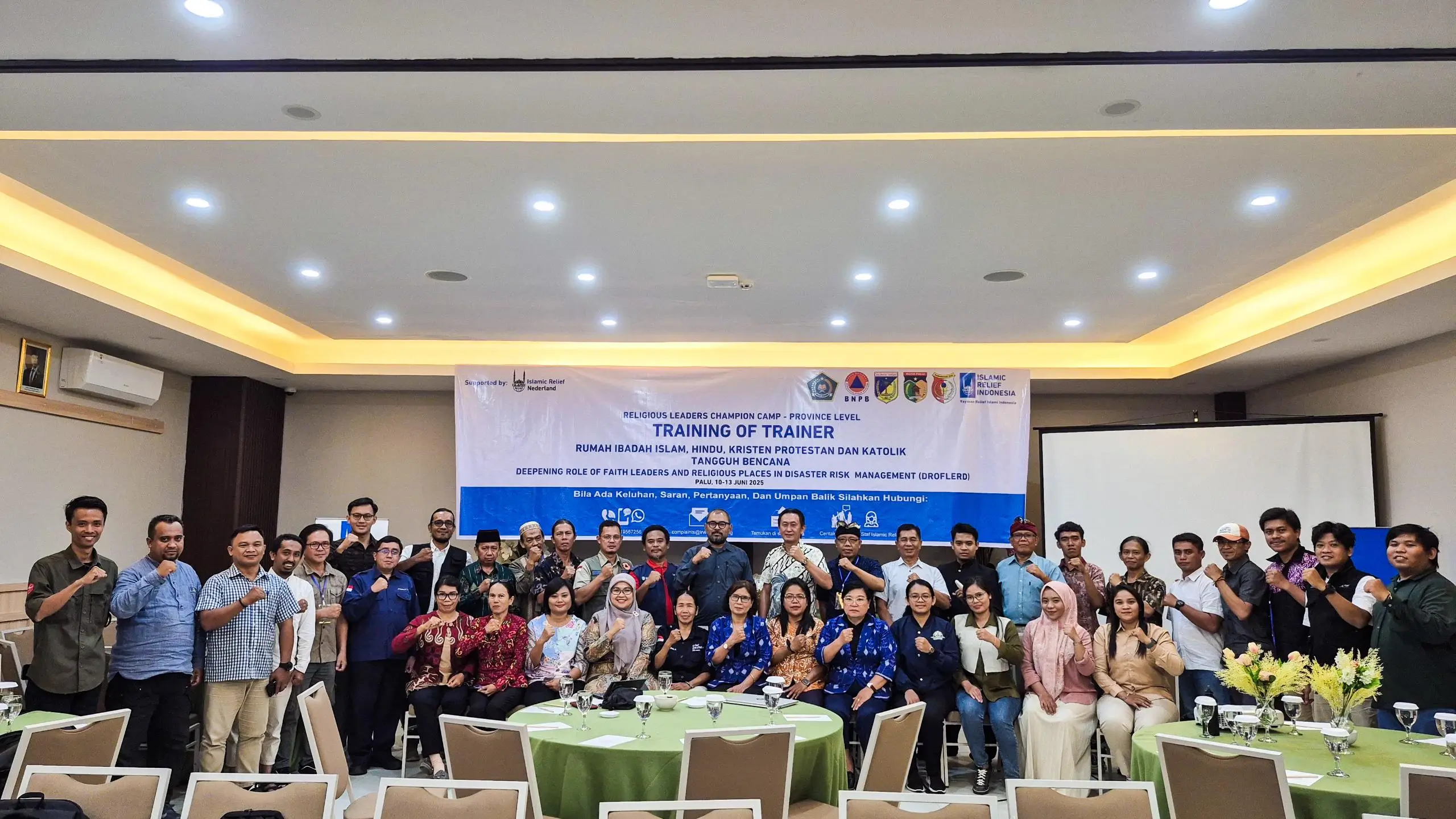 BNPB Dukung Kegiatan Pelatihan Penanggulangan Bencana bagi Tokoh Agama Sulawesi Tengah